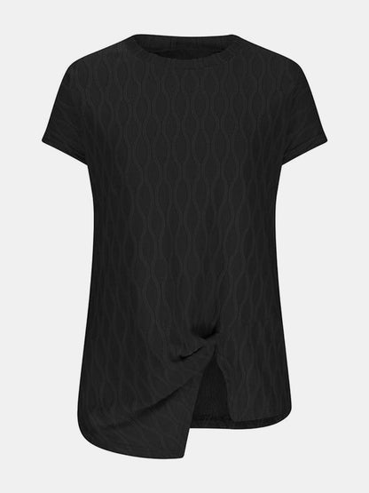 Full Size Round Neck Short Sleeve T-Shirt