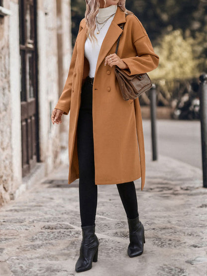 Tie Waist Trench Coat