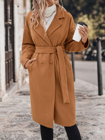 Tie Waist Trench Coat