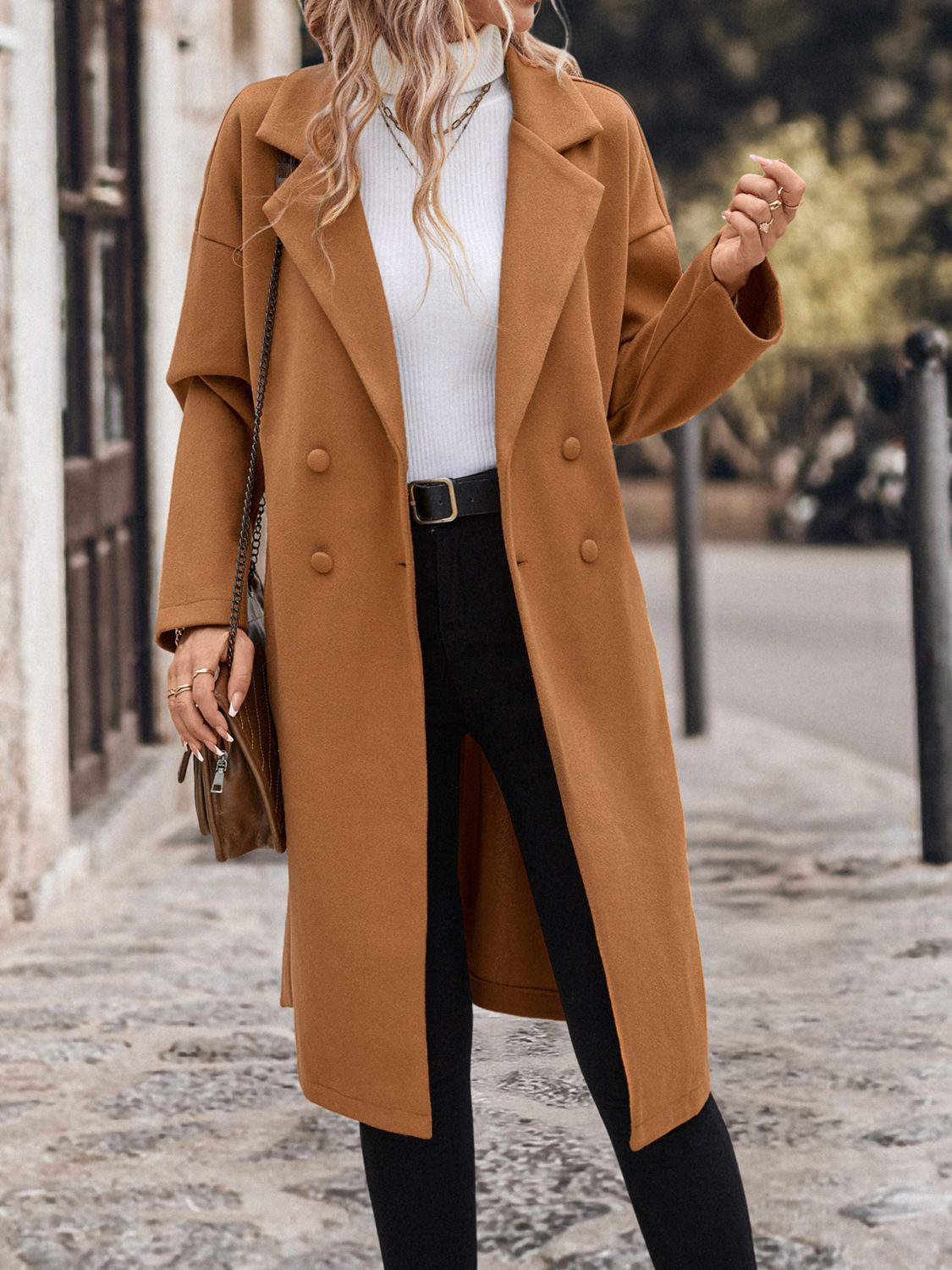 Tie Waist Trench Coat