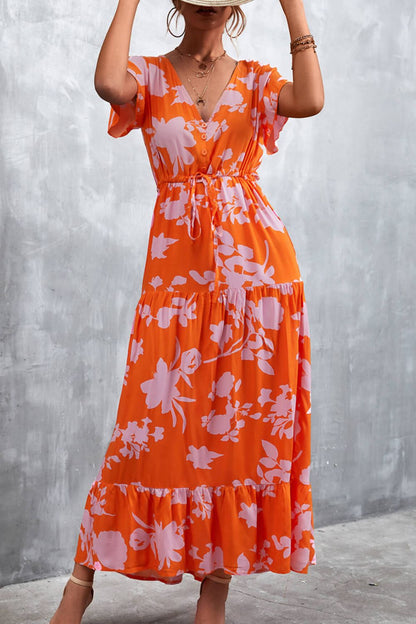 Floral Tiered Maxi Dress