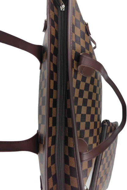 Checkered Two-Piece Bag Set