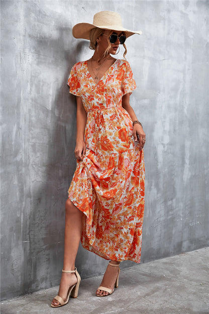 Floral Tiered Maxi Dress