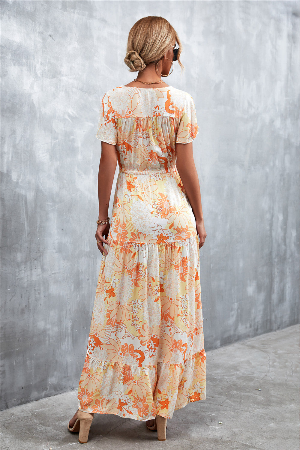 Floral Tiered Maxi Dress