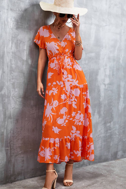 Floral Tiered Maxi Dress