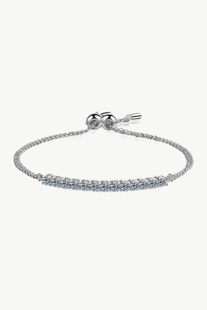 1.3 ct Moissanite Sterling Silver Bracelet